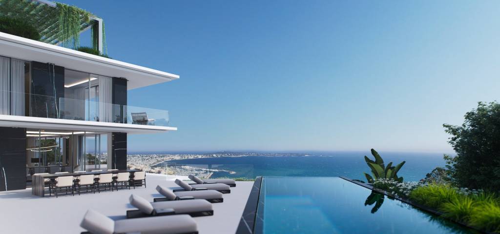 Contemporary villa - panoramic sea view
